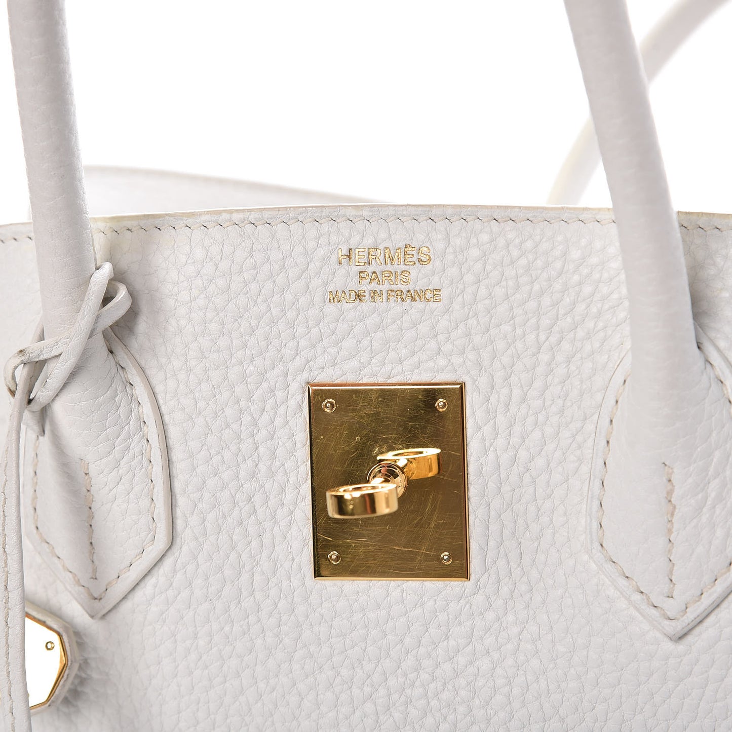 Taurillon Clemence Birkin 35 White
