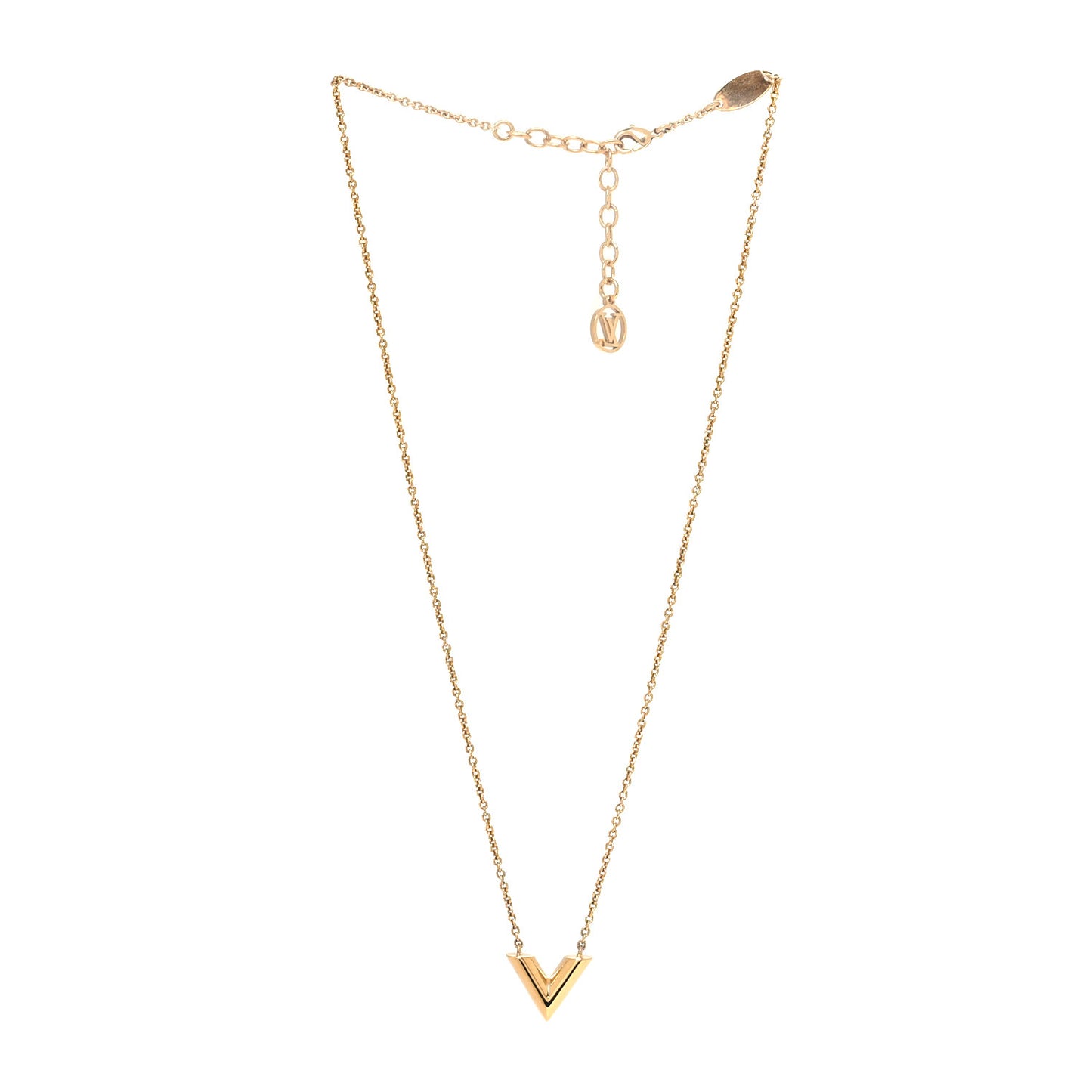 Essential V Necklace Gold