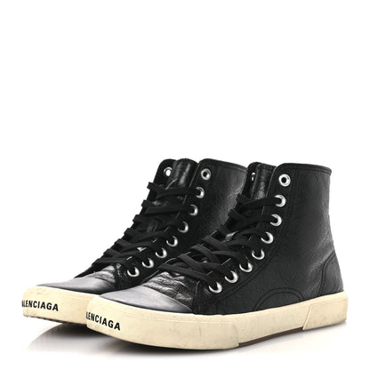 Balenciaga Agneau Arena Womens Paris High Top Sneakers 39 Black 4 of 11