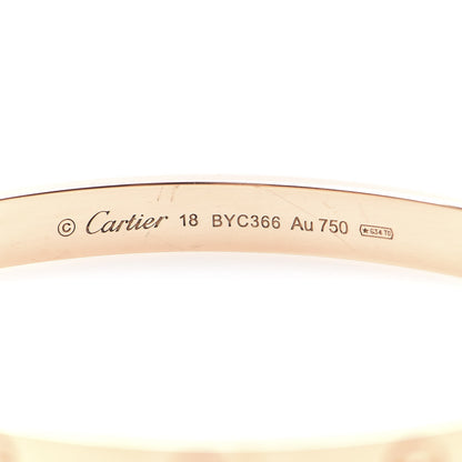 Cartier 18K Pink Gold LOVE Bracelet 18 6 of 7