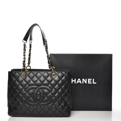 Chanel Caviar Quilted Grand Shopping Tote GST Black 8 of 8