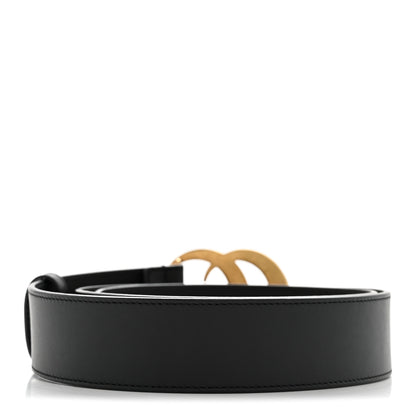 Gucci Moon Calfskin Pearl Double G 40mm Belt 90 36 Black Cream 2 of 8
