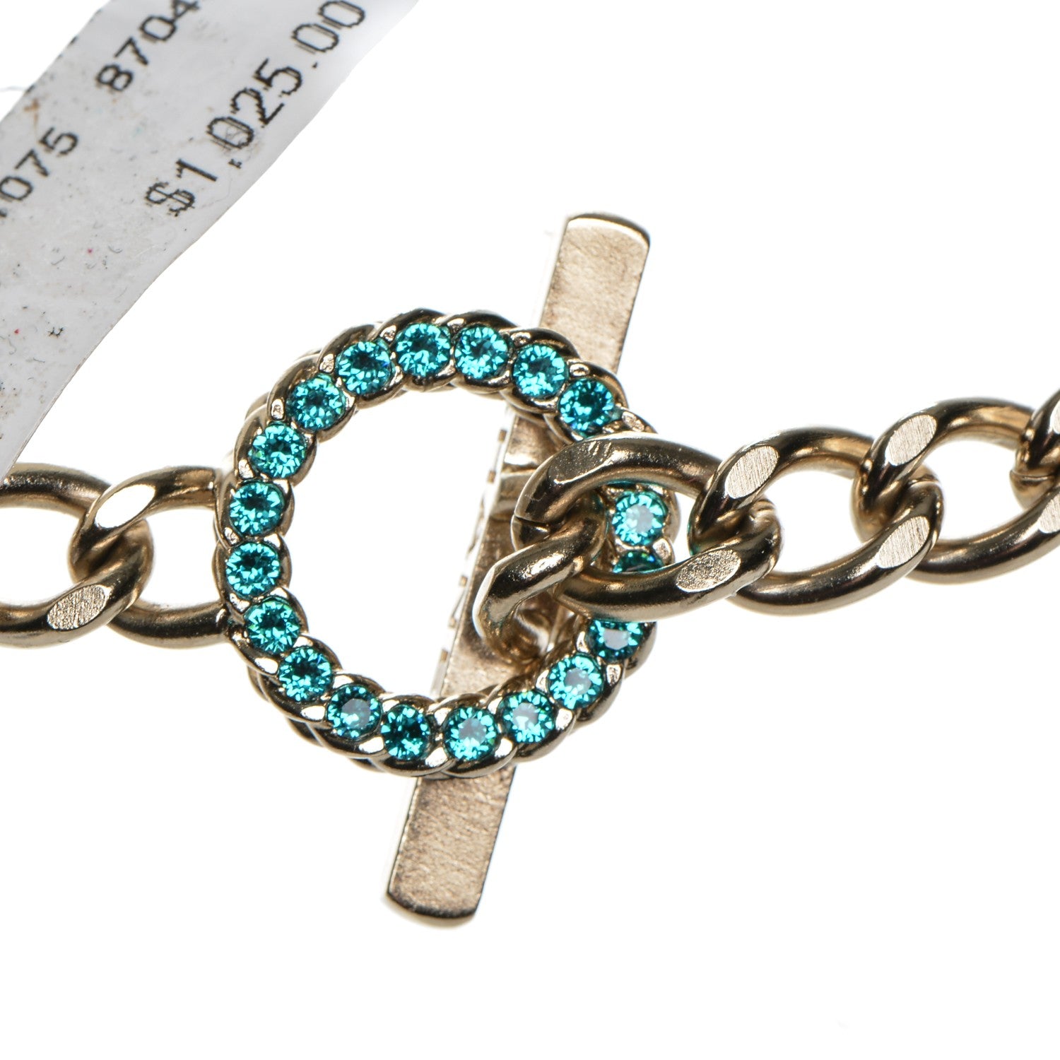 Chanel Enamel Crystal Pearl Necklace Light Gold 5 of 7
