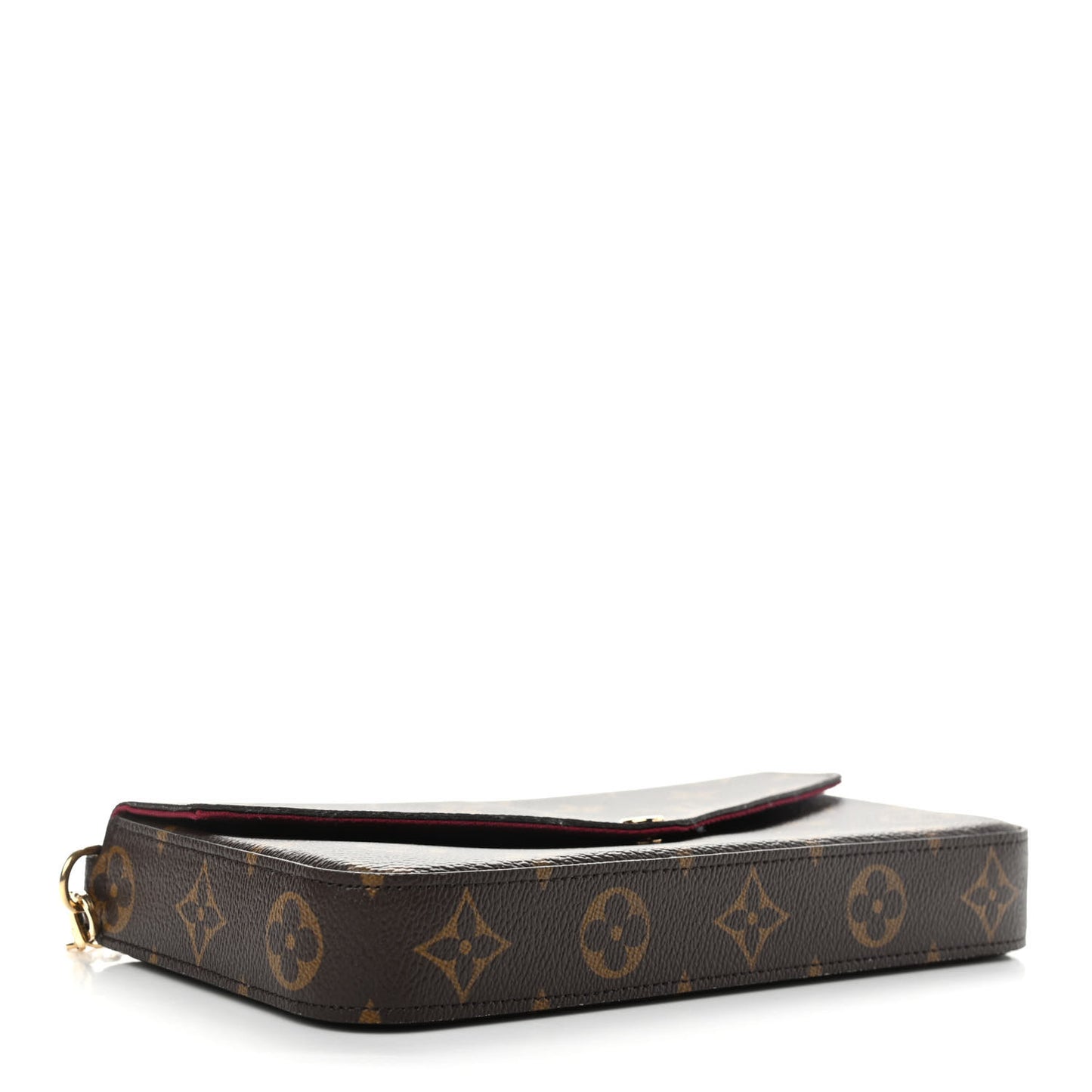 Monogram Pochette Felicie Chain Wallet Fuchsia