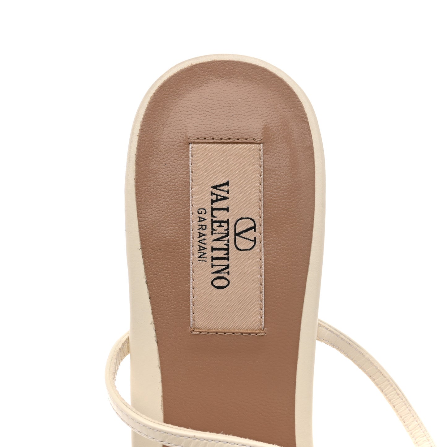 Calfskin Rockstud Wispy Mules 37.5 Ivory