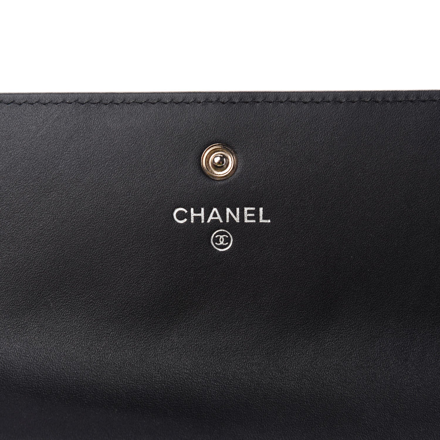 Chanel Patent Quilted Large Flap Wallet Black 6 of 7