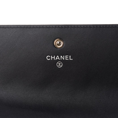 Chanel Patent Quilted Large Flap Wallet Black 6 of 7
