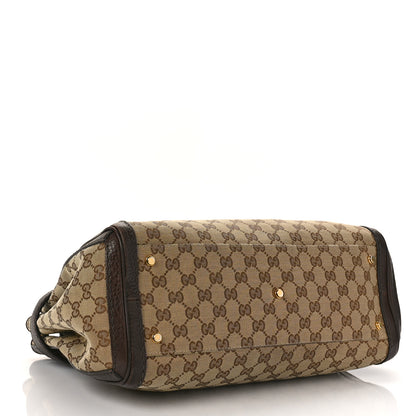 Gucci Monogram Medium GG Running Tote Dark Brown 4 of 12