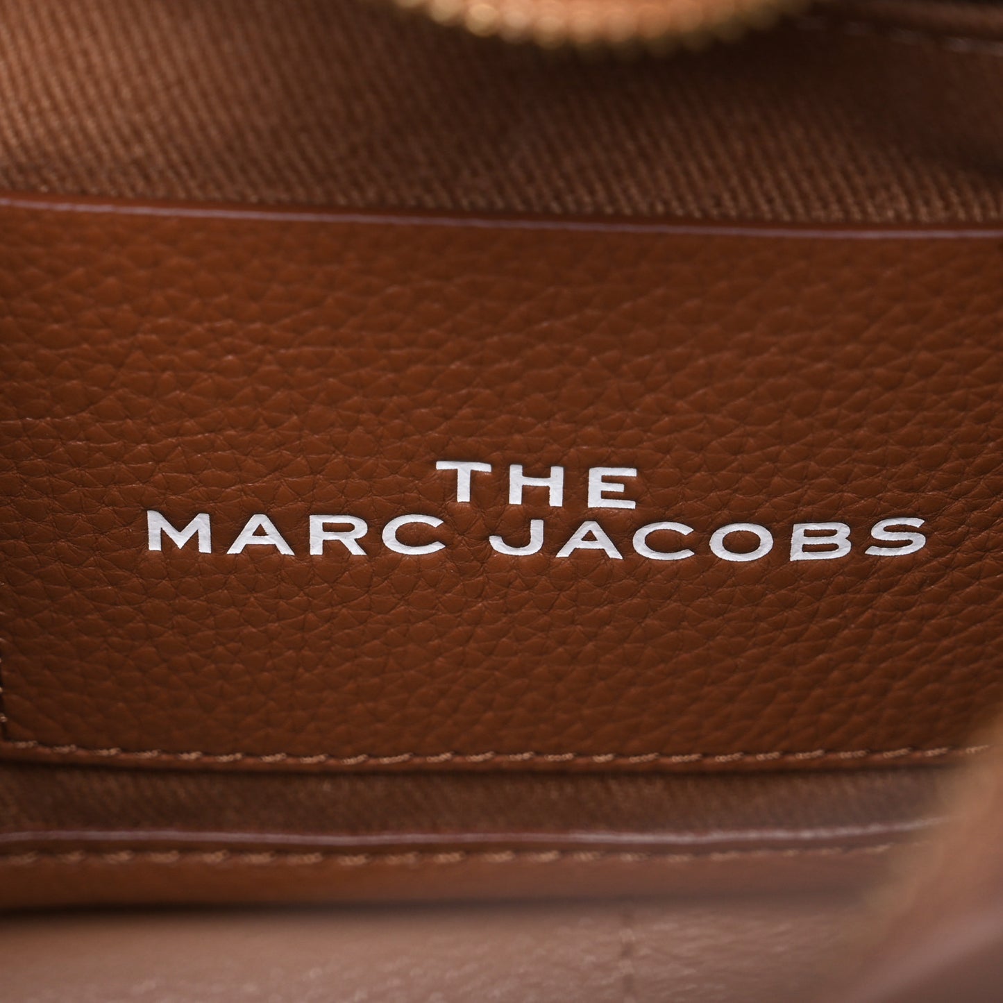 Grained Calfskin Small The Tote Bag Argan Oil