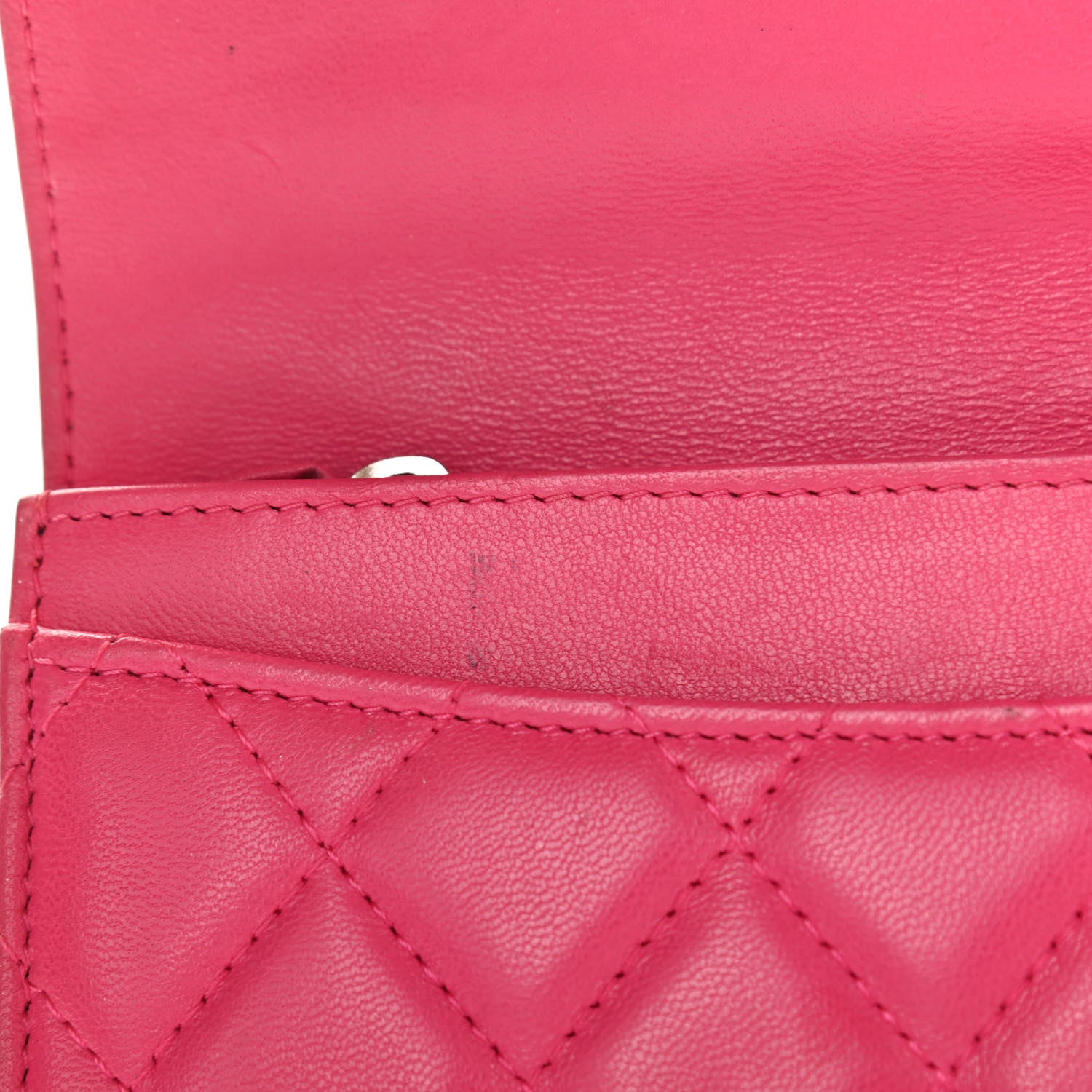 Chanel Lambskin Quilted Small Flap Wallet Pink 15 of 18