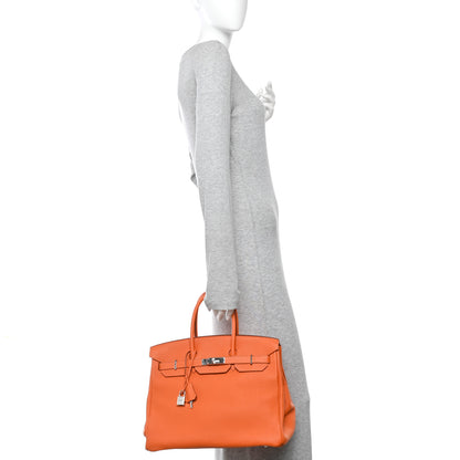 Hermes Togo BIRKIN 35 Orange 3 of 23