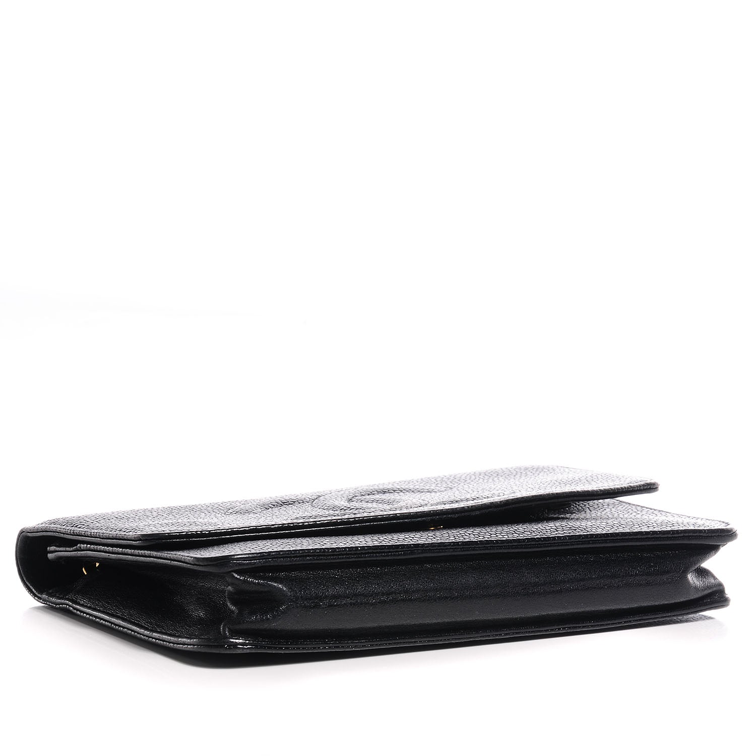 Chanel Caviar Timeless CC Wallet on Chain WOC Black 4 of 8