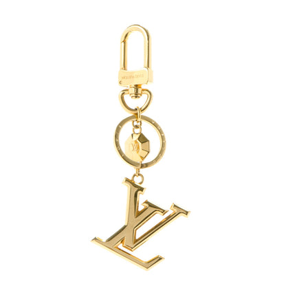 Louis Vuitton LV Facettes Bag Charm Key Holder Gold 1 of 4