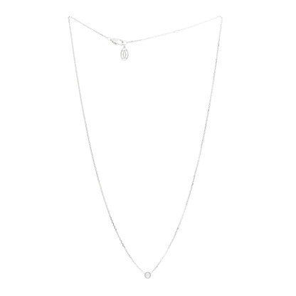 Cartier 18K White Gold Diamond XS D'Amour Pendant Necklace 3 of 4