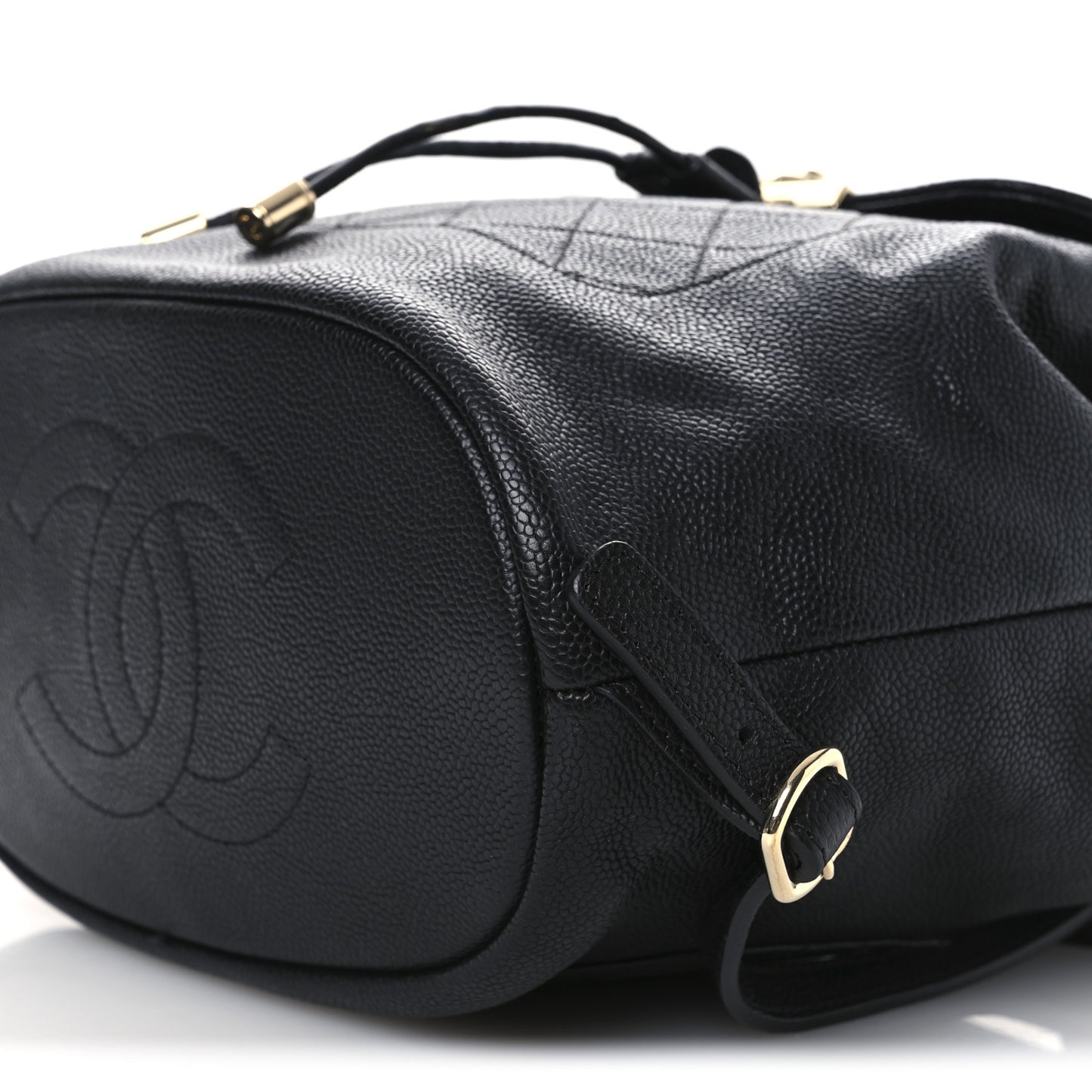 Caviar Quilted Backpack Black