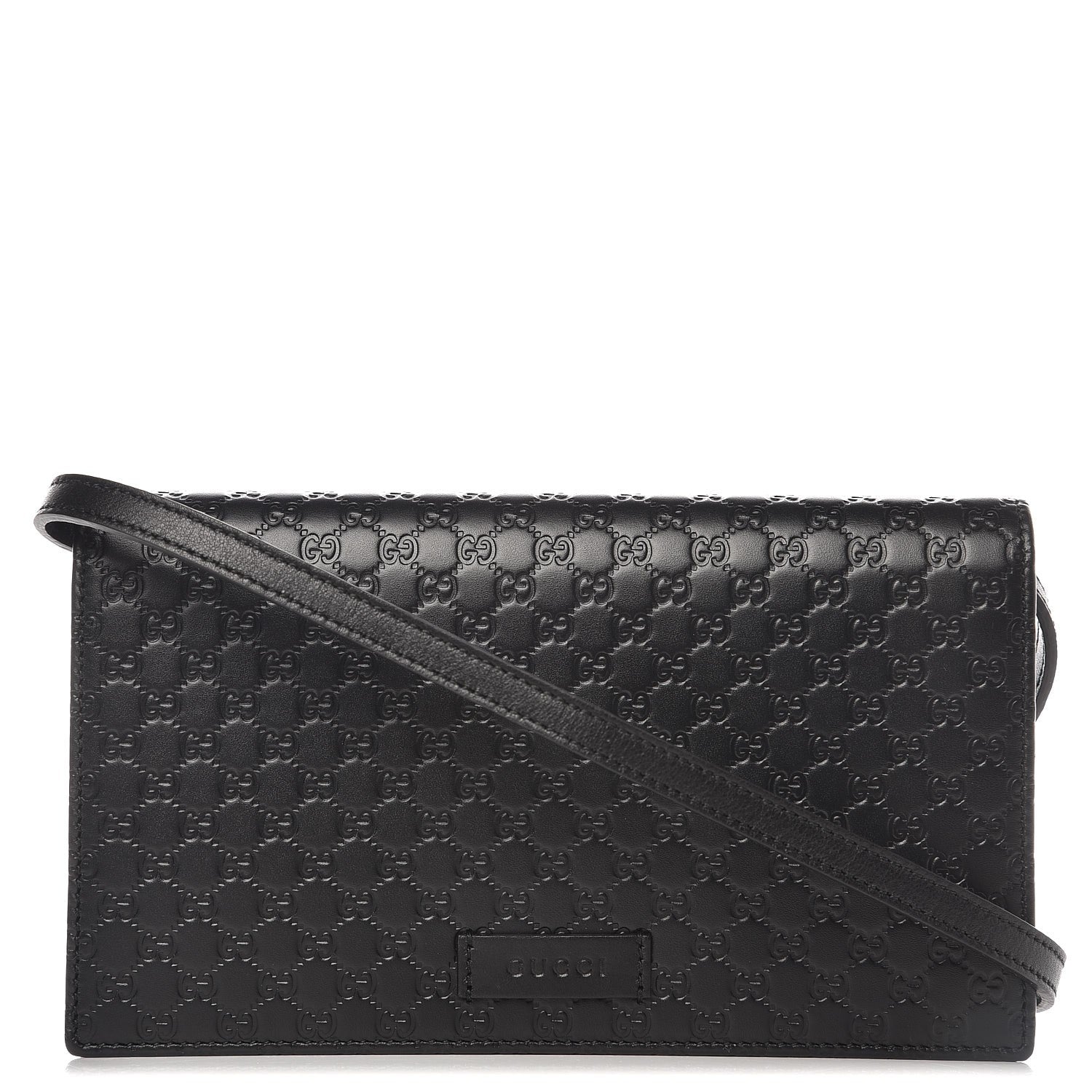 Gucci Microguccissima Chain Wallet Black 1 of 7