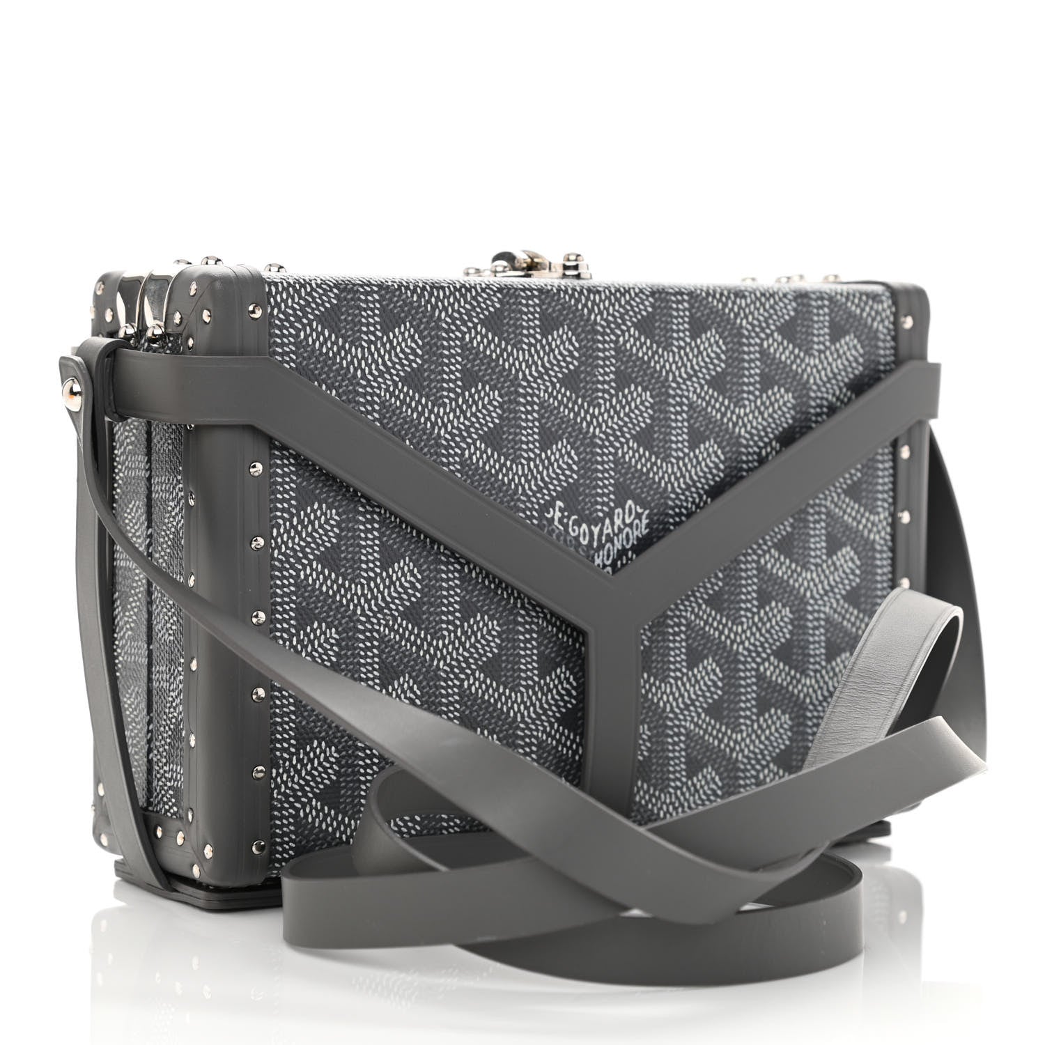 Goyard Goyardine Minaudiere Trunk Bag Grey 4 of 9