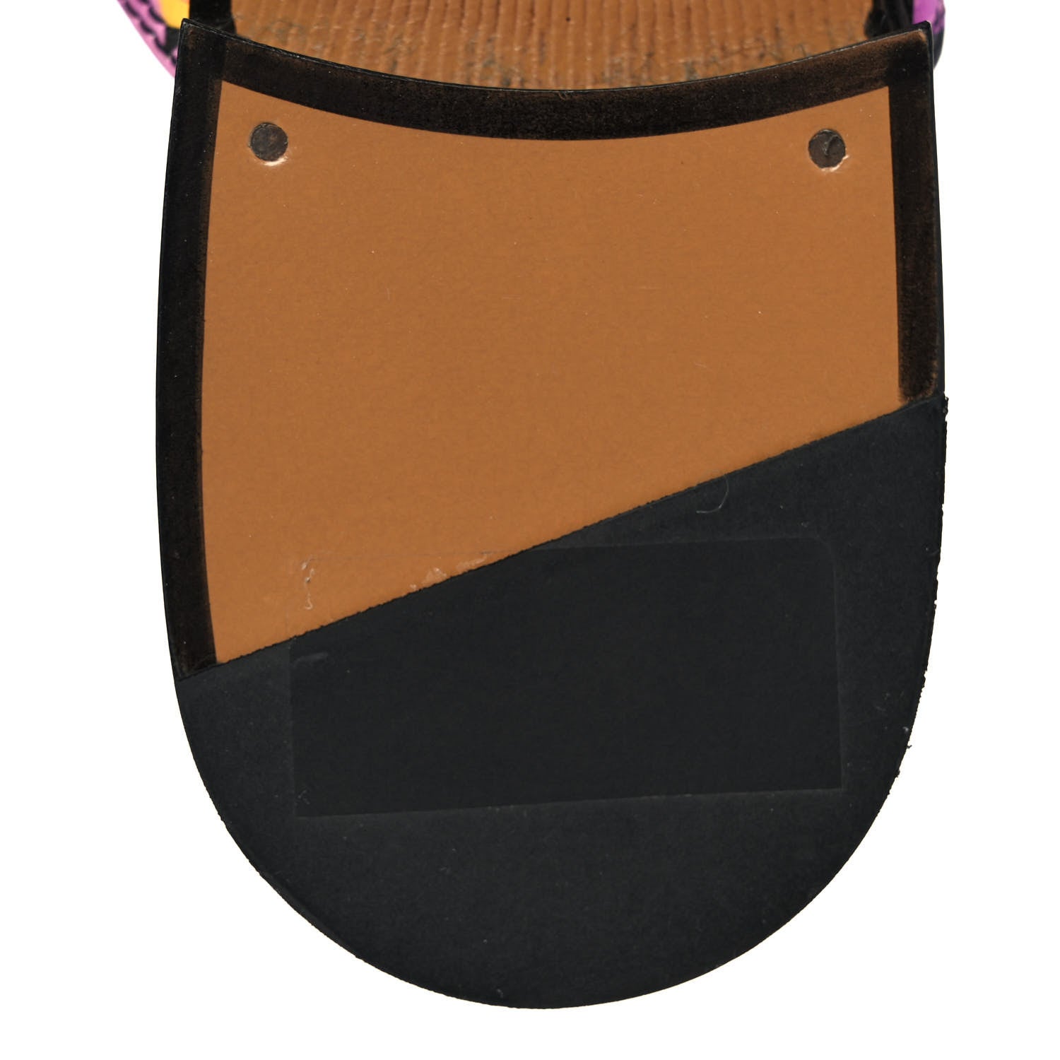 Gucci X KEN SCOTT Canvas Infinity Jenni Women's Princetown Slippers 35.5 Black Pink 9 of 10