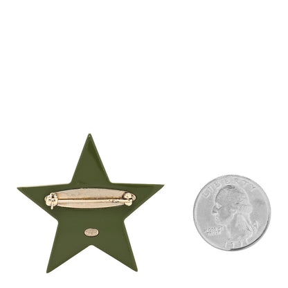 Chanel Resin Crystal Pearl CC Star Brooch Multicolor 2 of 4