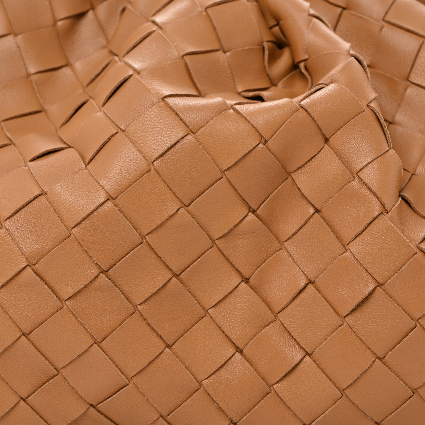 Nappa Maxi Intrecciato The Pouch Oversized Clutch Almond