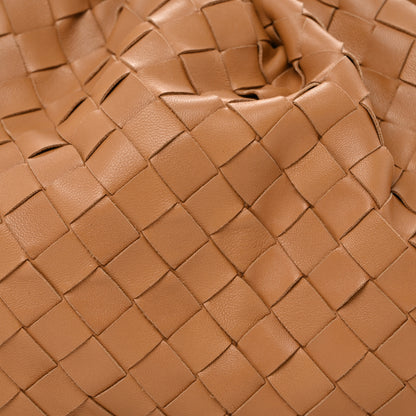 Bottega Veneta Nappa Maxi Intrecciato The Pouch Oversized Clutch Almond 8 of 11