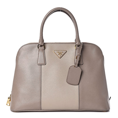 Prada Saffiano Lux Bi-Color Promenade Tote Argilla Pomice 1 of 15