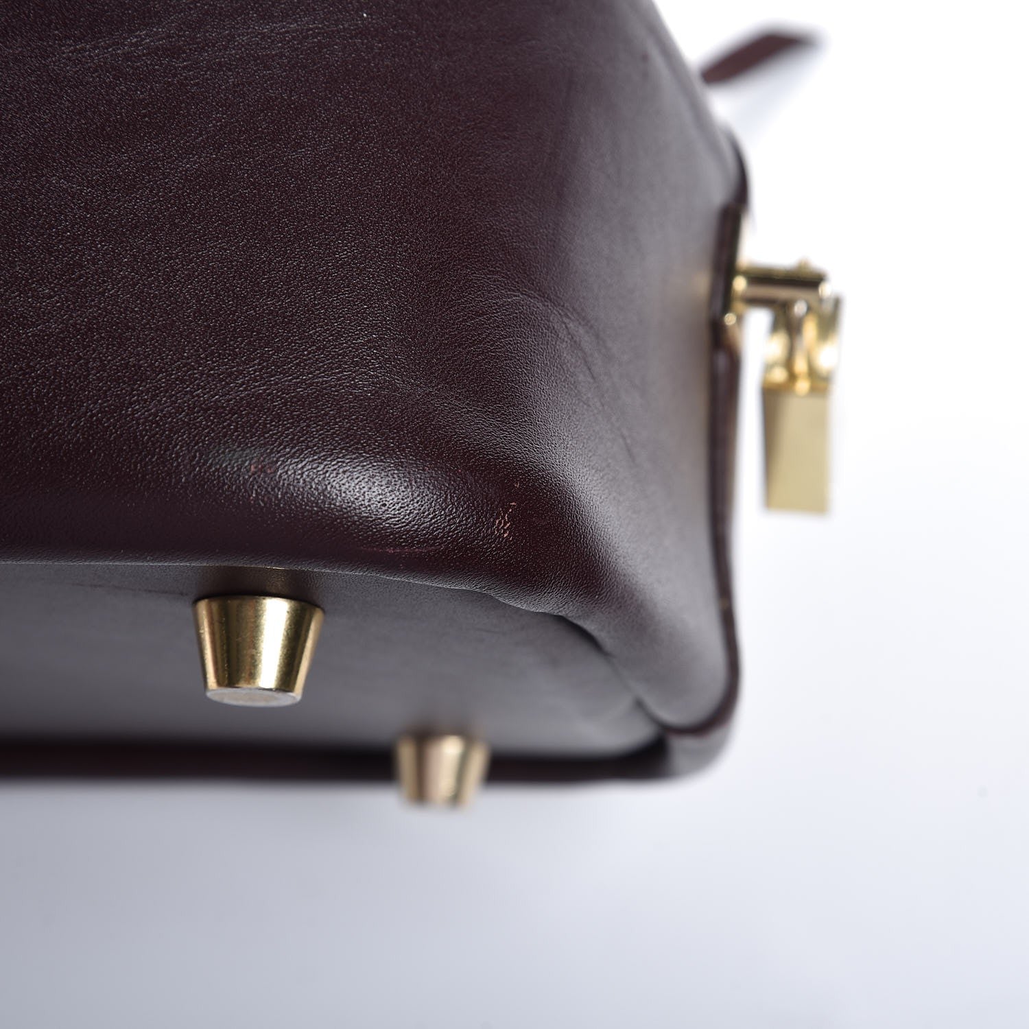 Celine Calfskin Doctor Frame Bag Burgundy 10 of 12