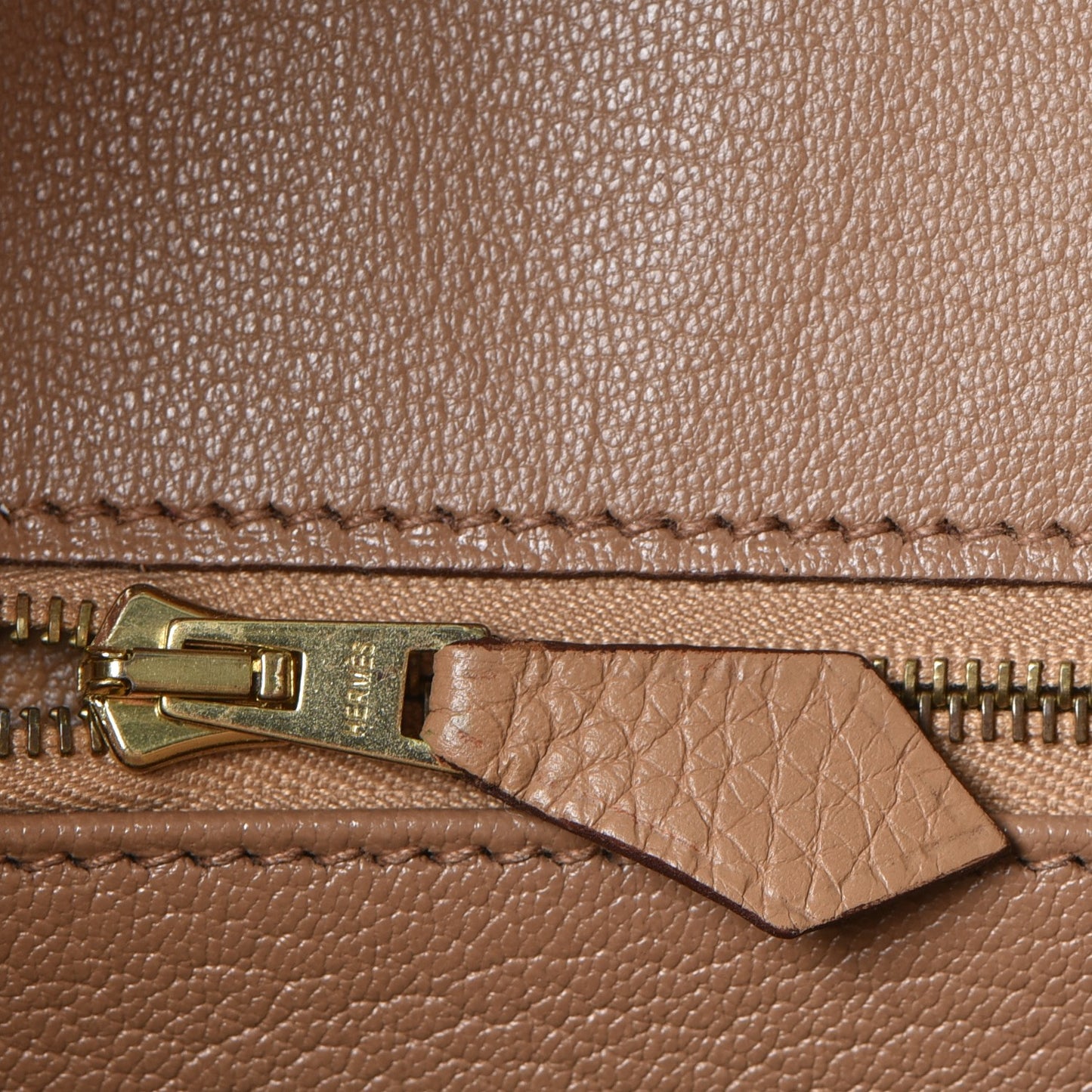 Taurillon Clemence Birkin 30 Camel Tabac