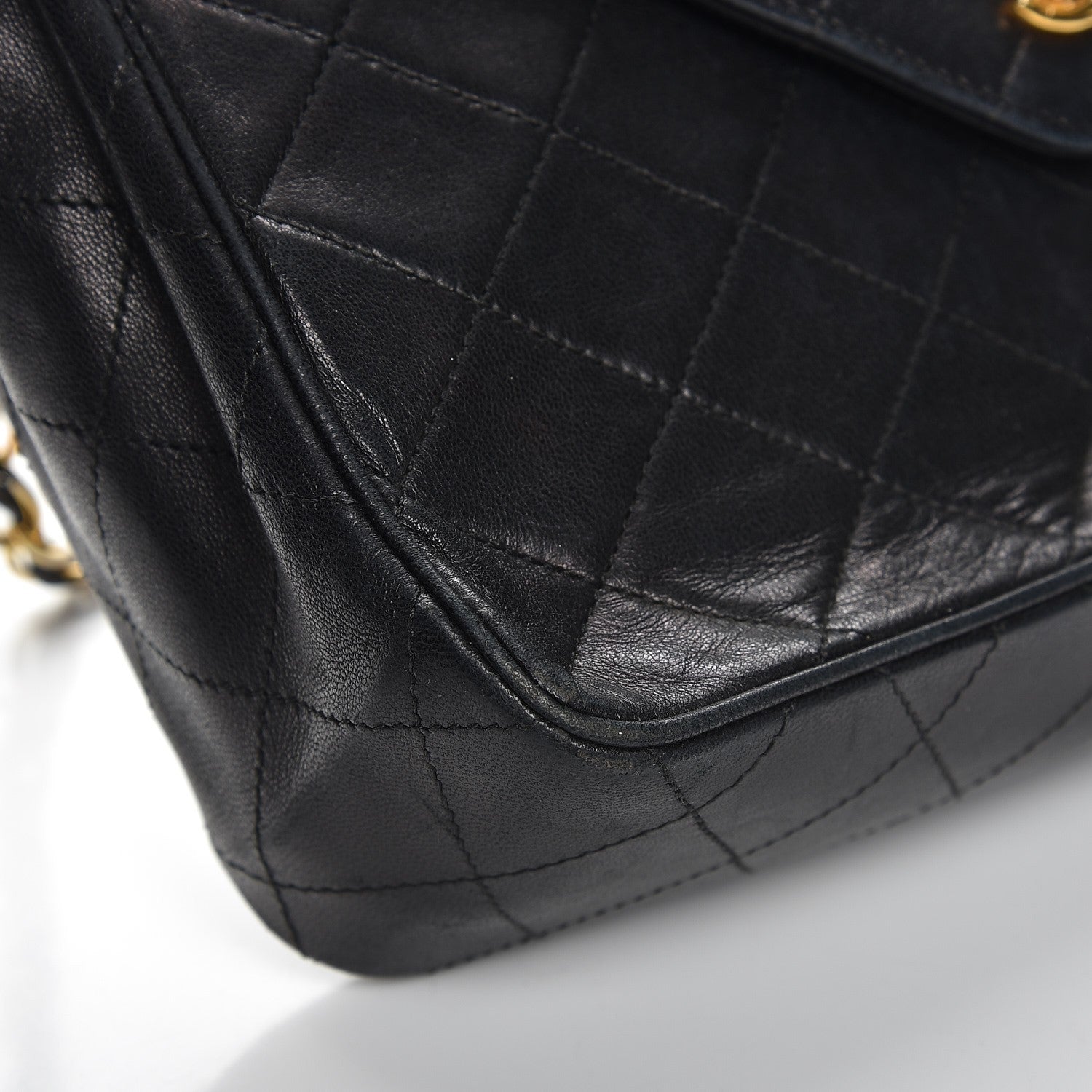 Chanel Lambskin Quilted Small Single Flap Black 12 of 16