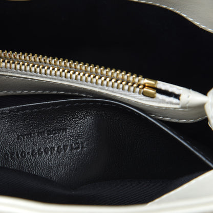 Saint Laurent Calfskin Y Quilted Monogram Small Loulou Chain Satchel Ivory 9 of 9