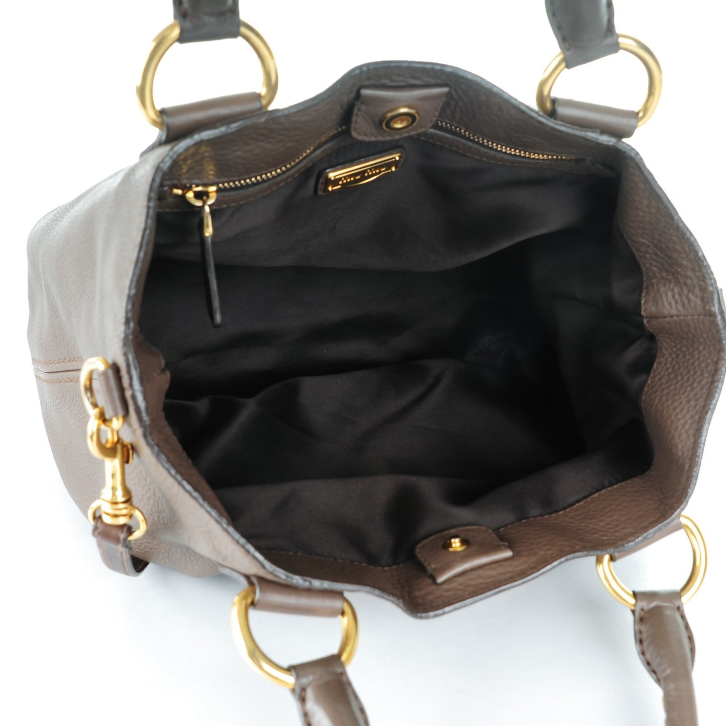 Cervo Grommet Top Handle Tote Brown