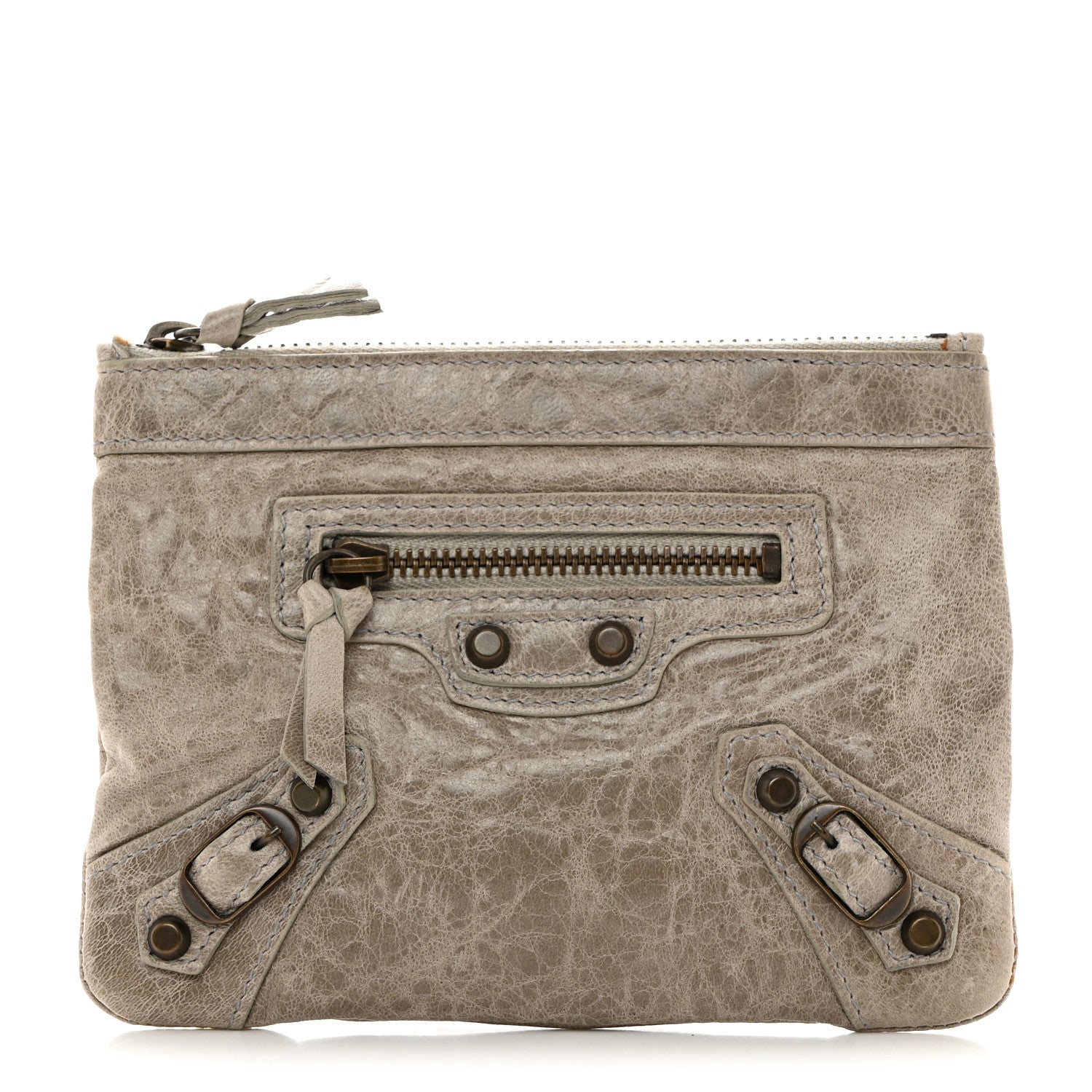 Balenciaga Agneau Classic Hardware M Porte-Monnaie Coin Purse Grey 1 of 6