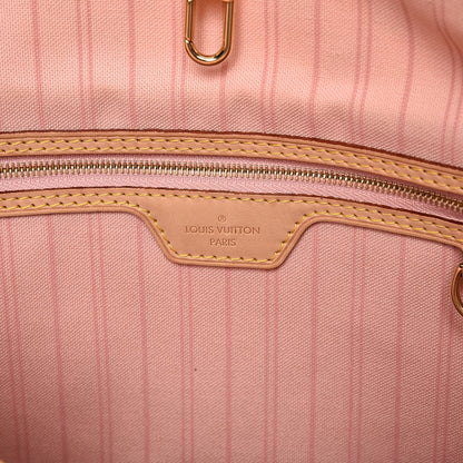 Louis Vuitton Damier Azur Delightful PM Rose Ballerine 6 of 10