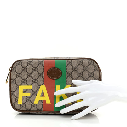 Gucci GG Supreme Monogram Azalea Calfskin Fake/Not Small Retro Interlocking G Belt Bag Beige Ebony Brown Sugar 2 of 8