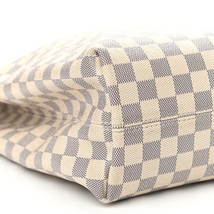 Louis Vuitton Damier Azur Graceful MM Rose Ballerine 9 of 11