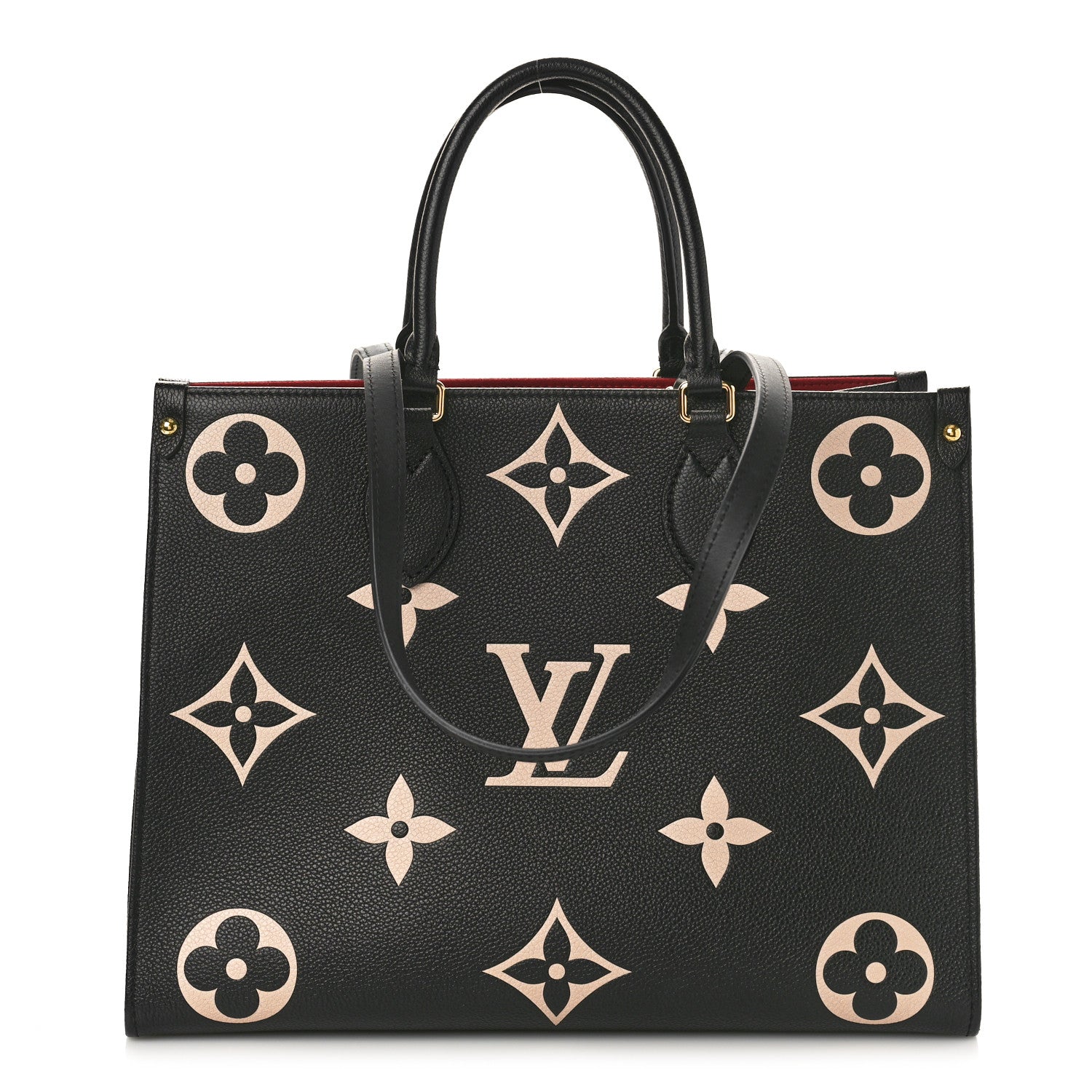 Louis Vuitton Empreinte Monogram Giant Onthego MM Black Beige 1 of 8