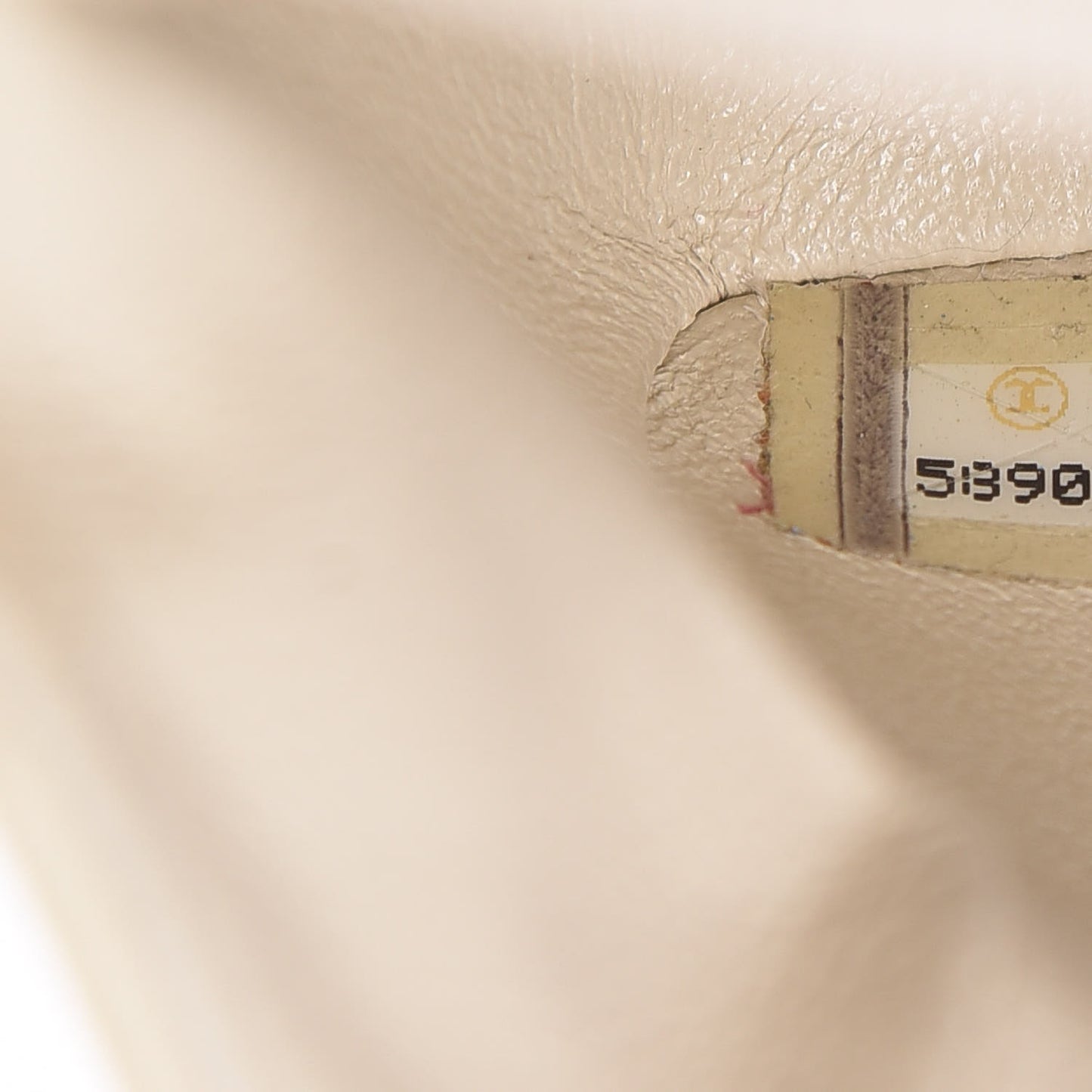 Caviar Quilted Mini Square Flap Light Beige