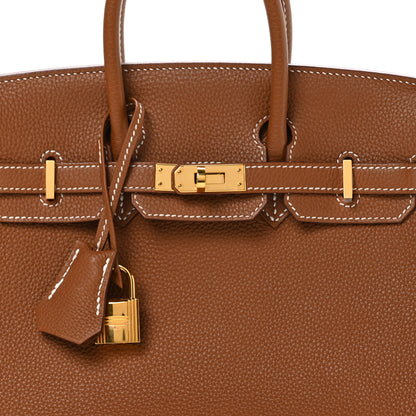 Hermes Togo Birkin 25 Gold 8 of 11