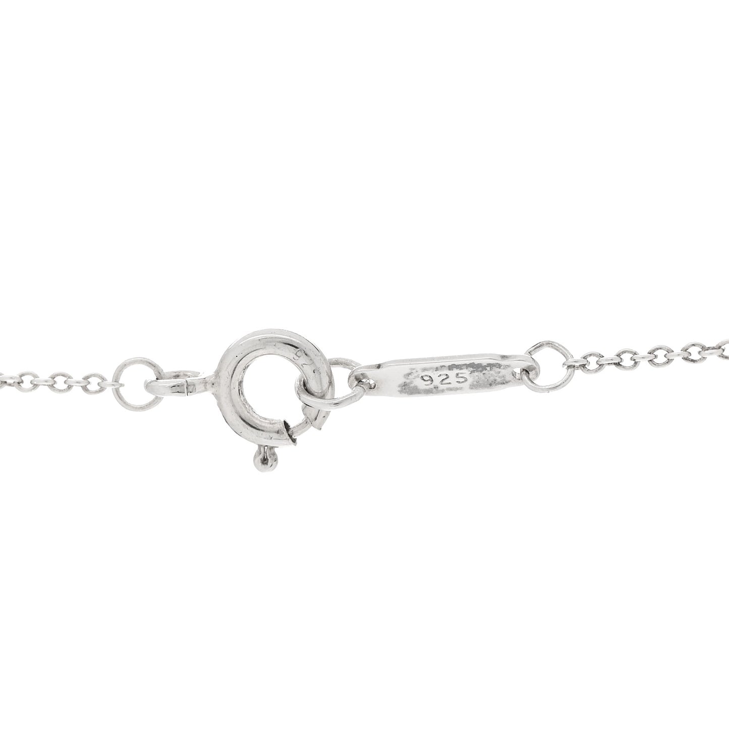 Sterling Silver Double Heart Lariat Pendant Necklace
