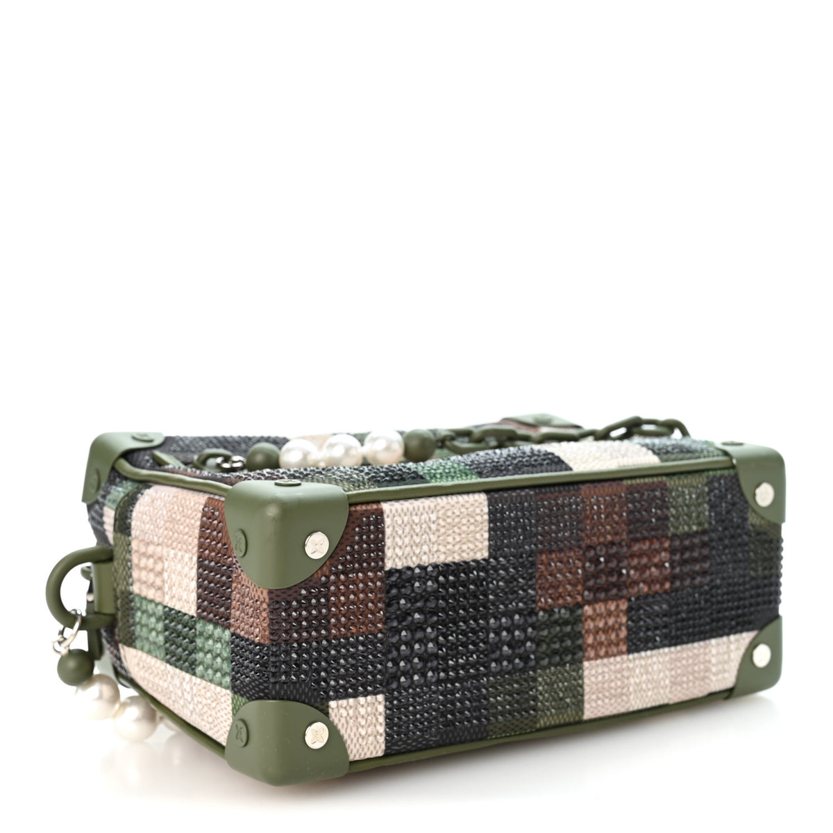 Strass Pearl Damoflage Mini Soft Trunk  Green