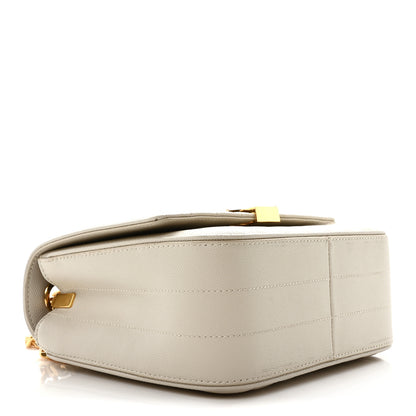 Saint Laurent Grain De Poudre Matelasse Monogram Medium Vicky Chain Bag Crema Soft 4 of 10