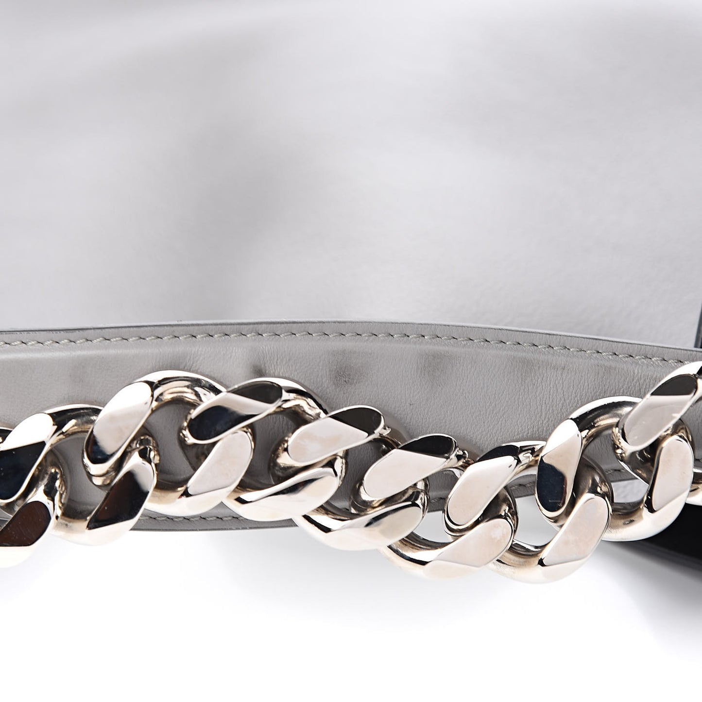 Calfskin Medium Infinity Hobo Bag Pearl Grey