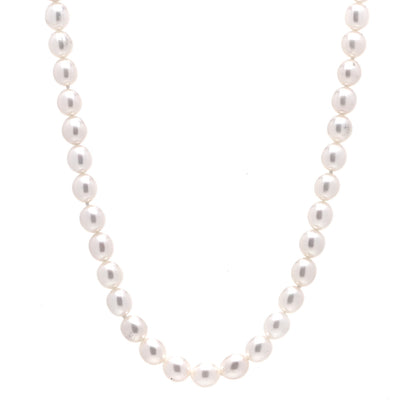 Tiffany Sterling Silver Pearl Strand Toggle Necklace 1 of 4