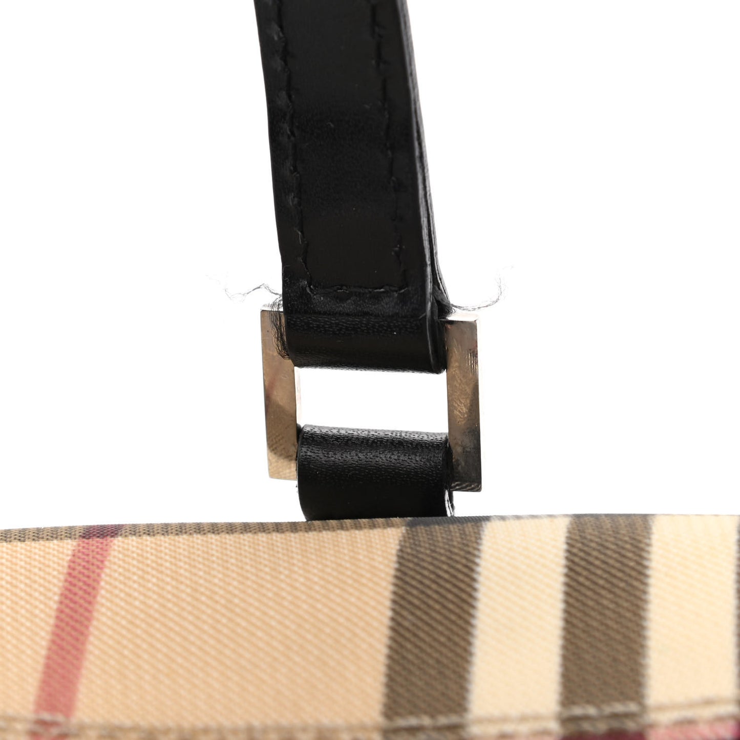House Check Barrel Bag Black