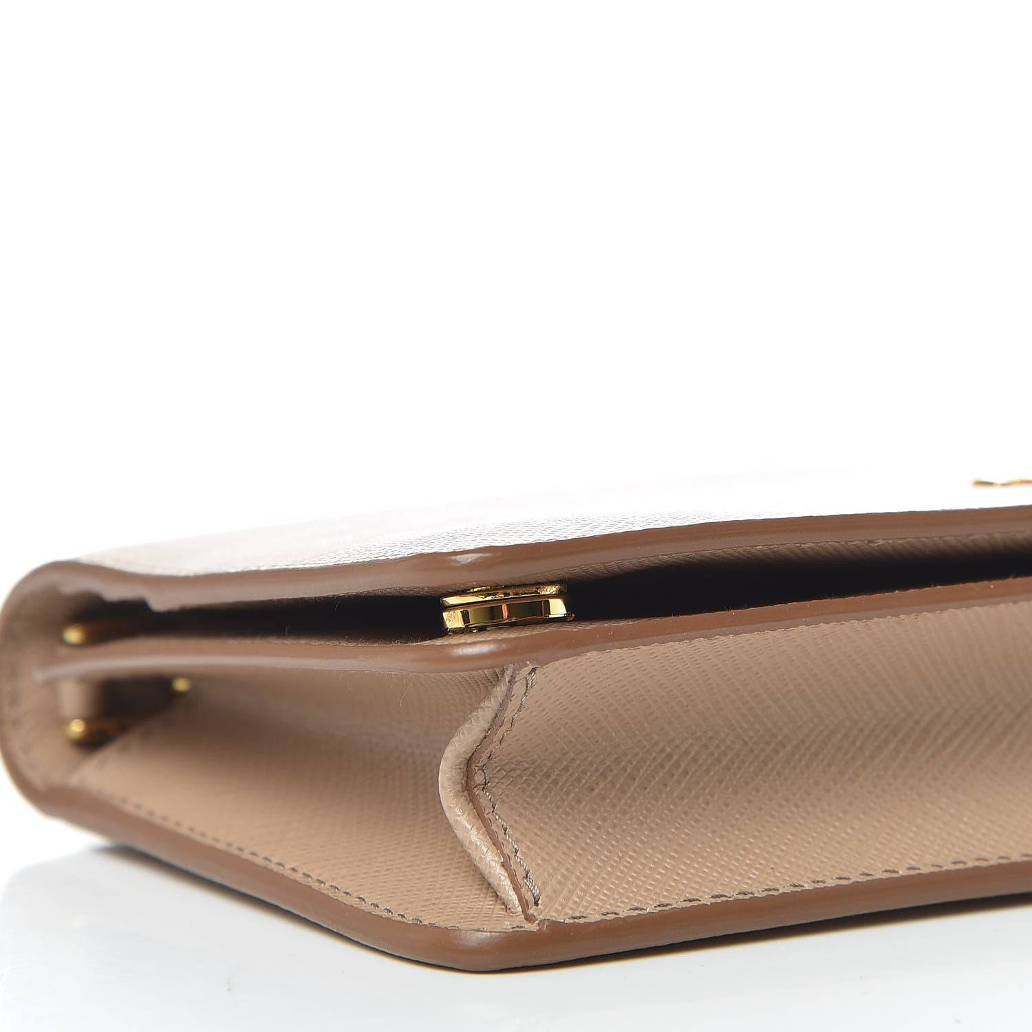 Prada Saffiano Metal Phone Wristlet Crossbody Wallet Cammeo 7 of 11