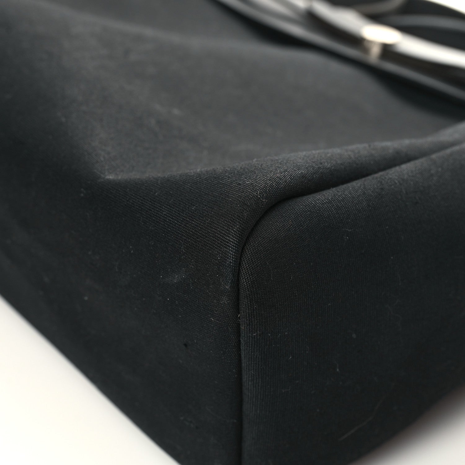 Hermes Toile Vache Calfskin Herbag 39 MM Black 10 of 14
