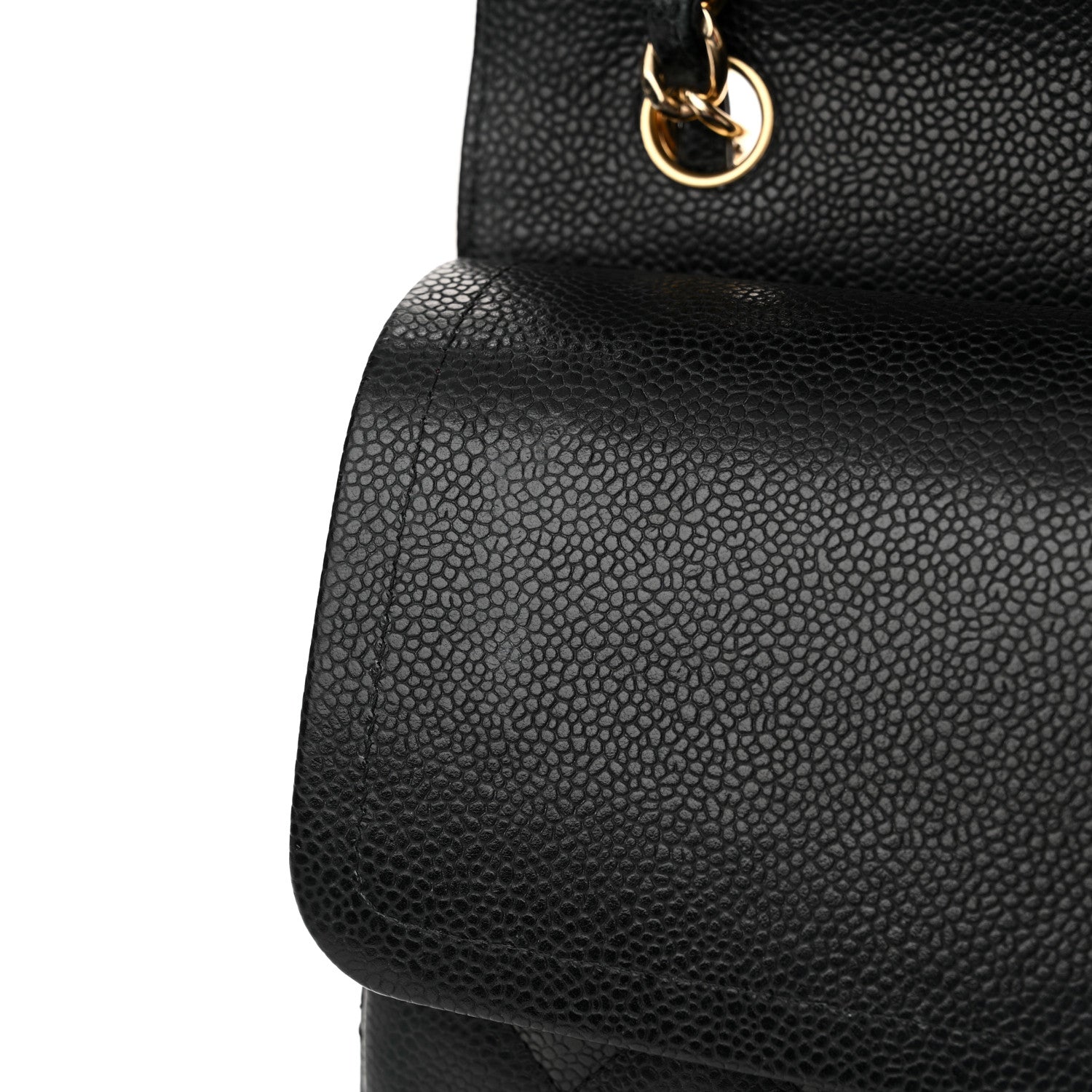 Chanel Caviar Quilted Jumbo Double Flap Black 14 of 21
