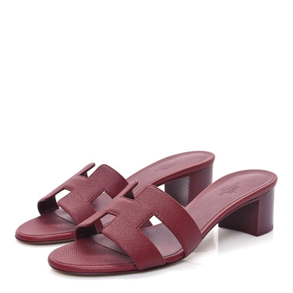 Hermes Epsom Oasis Sandals 36 Rouge H 3 of 9