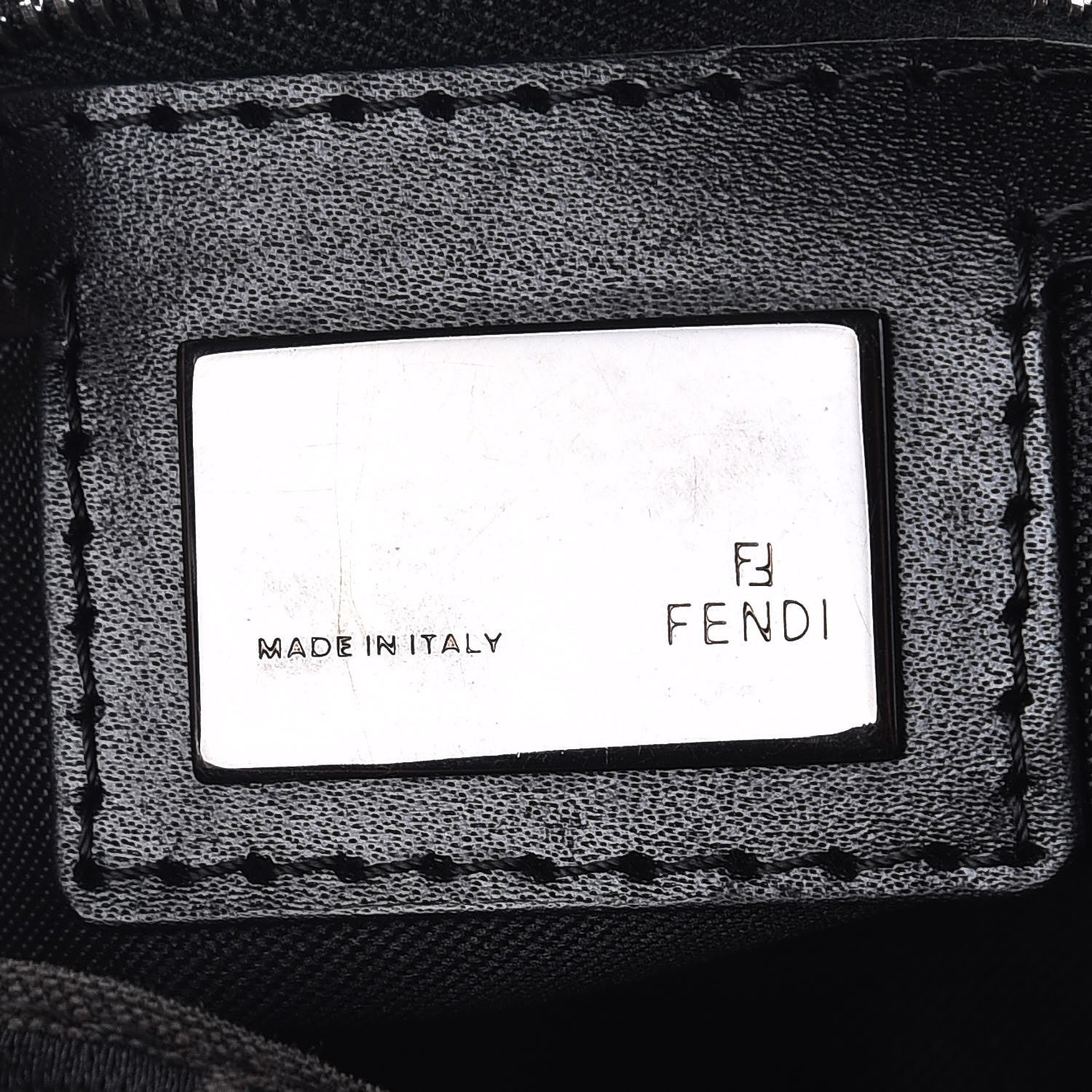Fendi Zucchino Mama Baguette Black 6 of 7