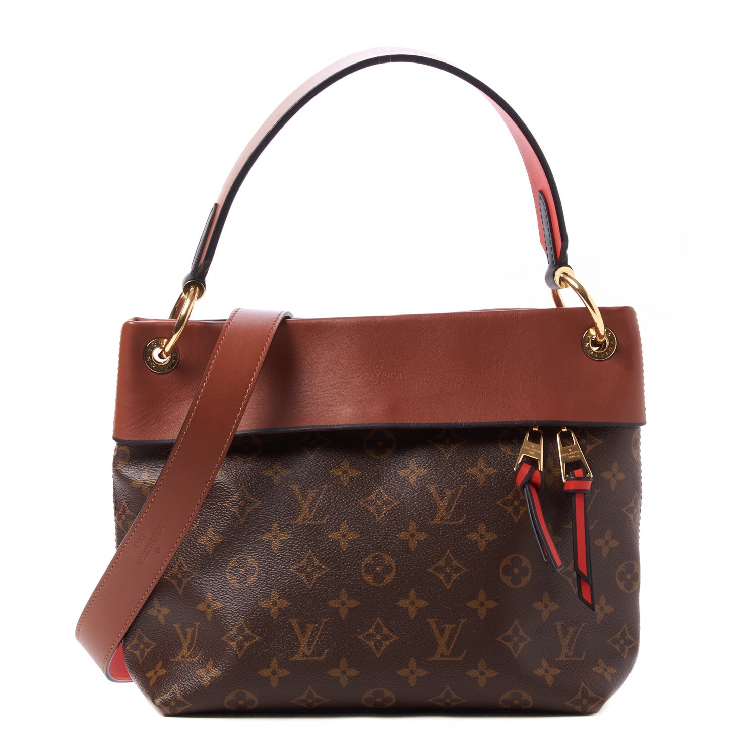 Louis Vuitton Monogram Tuileries Besace Caramel Rouge 1 of 10